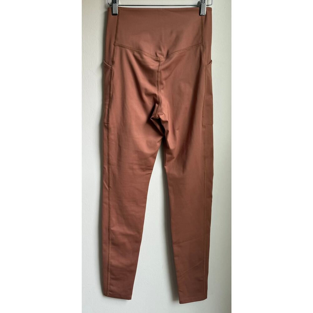 Girlfriend Collective High-Rise Compression Leggings Terracotta M - Picture 4 of 6